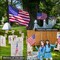 50 Packs USA Stick Flags 12 x 18 Inch Small American Flag 4th of July USA Flag Red White Blue Lawn Flags with Wooden Pole and Spear Tip